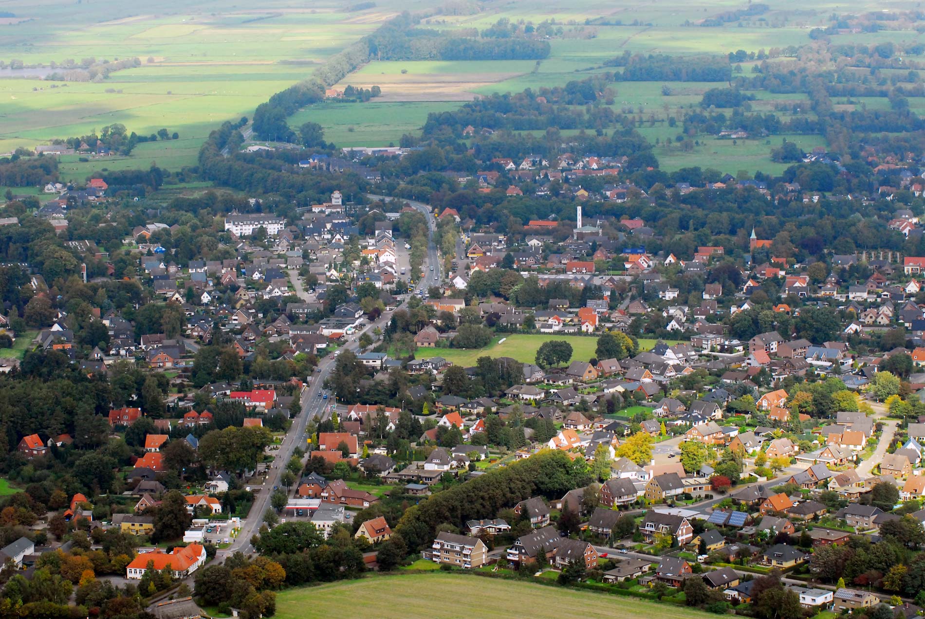 Luftbild von Bookholzberg. Blickrichtung Norden.
